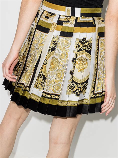 versace skirt long|versace pleated mini skirt.